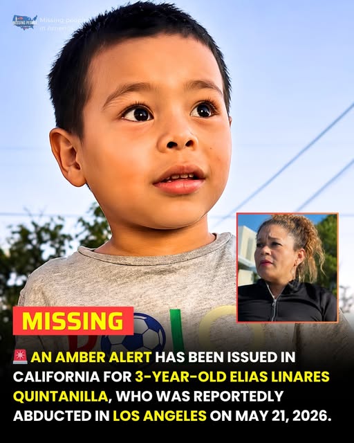 AMBER ALERT: Elias Linares Quintanilla Missing, Los Angeles, CA Authorities urgently search for abducted 3-year